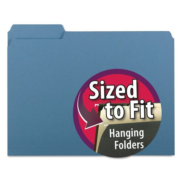 Smead Folders,Interior Folder,Blue,PK100 10239
