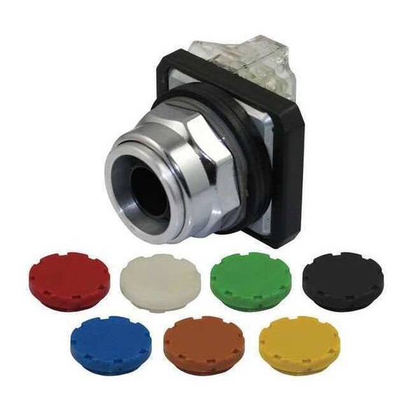 Dayton Push Button Operator, 30 mm, 1NO/1NC, Universal 30G439