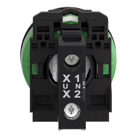 Schneider Electric Pilot Light, Red, 30mm, LED XB5FVG4