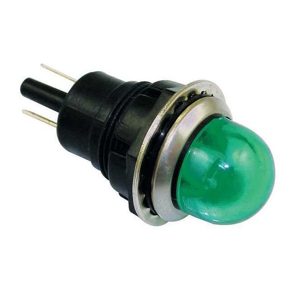 Dayton Raised Panel Light, Green, 240 V AC 22NY65