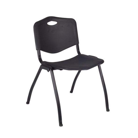 Kee Square Table & Chair Set, Wood, Metal, Plastic Top, Mahogany  TB4848MHBPBK47BK
