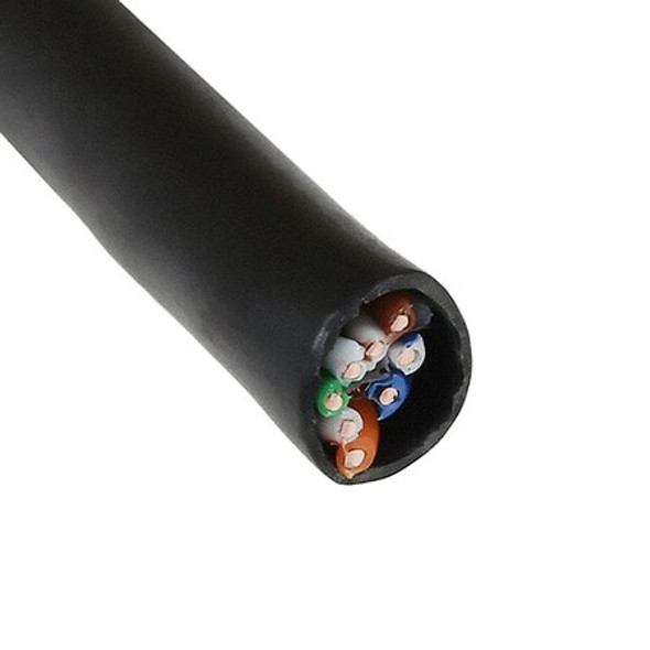 Genspeed Data LAN Cable,6,23 AWG,50 ft,Black 7136100
