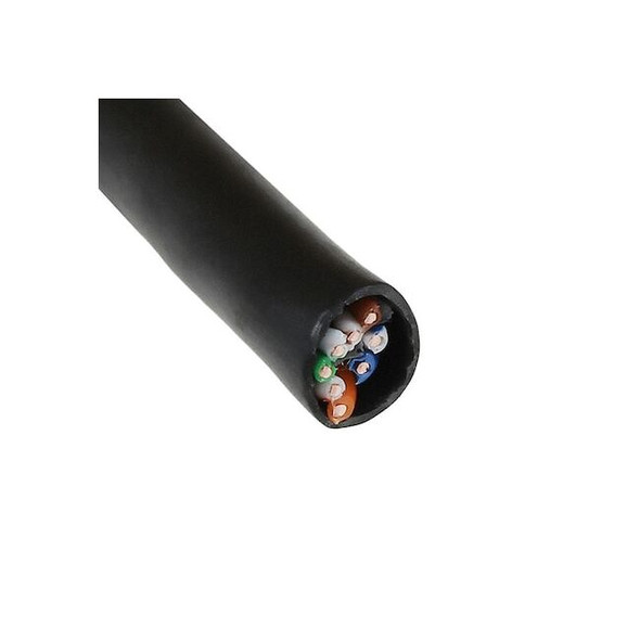 Genspeed Data LAN Cable,6,23 AWG,50 ft,Black 7136100