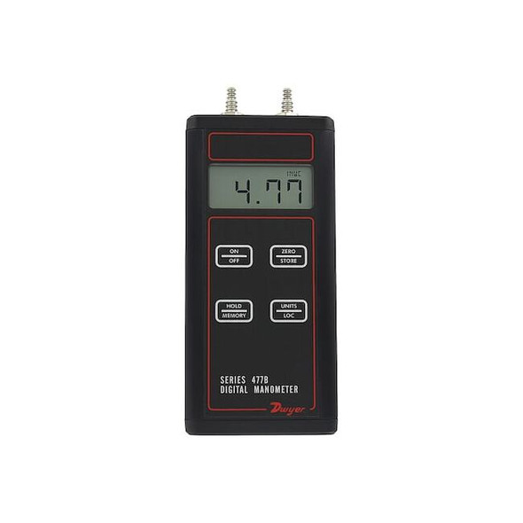 Handheld digital manometer, 0 to 200" w.c. (0 to 49.82 kPa)