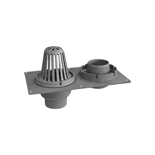 Smith Light Commercial Round Roof Drain, cast iron, 2", No-Hub 148-Y02