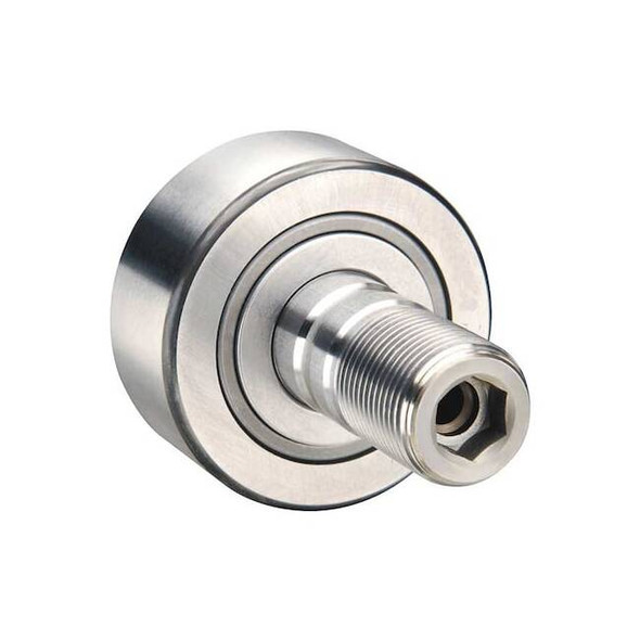 Double Sealed Track Roller, Crowned Stud, Alloy Steel, 52 mm Dia, 24 mm Wd