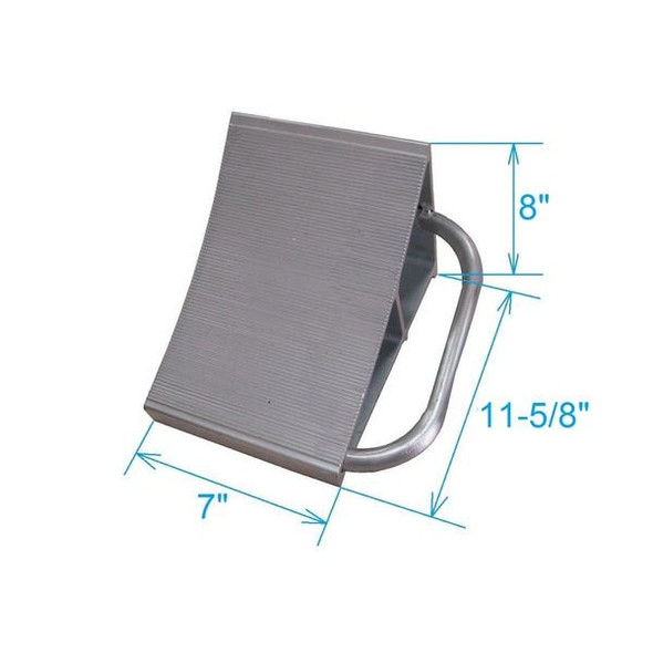 Manufacturer Varies Wheel Chock,Alum,W 7 In,H 8 In 19P543