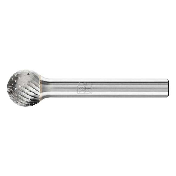 Carbide Bur - Ball Shape, DBL Cut - 1/2" x 7/16" x 1/4" Shank - SD-5