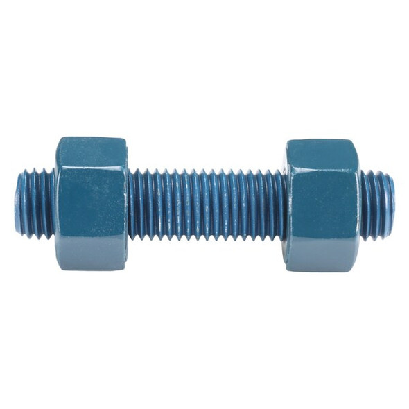 Usa Fastener Threaded Stud, Fluoropolymer Coated, 4 PK B7-.875-4.5
