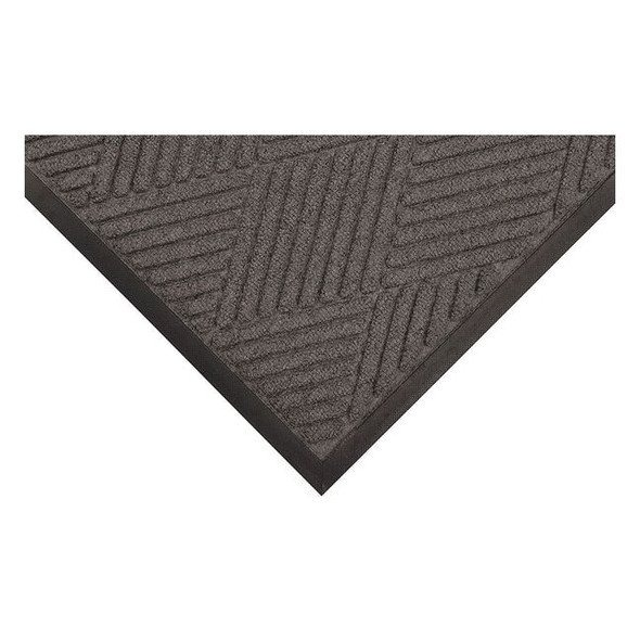 Entrance Mat, Polypropylene, 3/8 in Thick, Charcoal, 4 ft W x 6 ft L