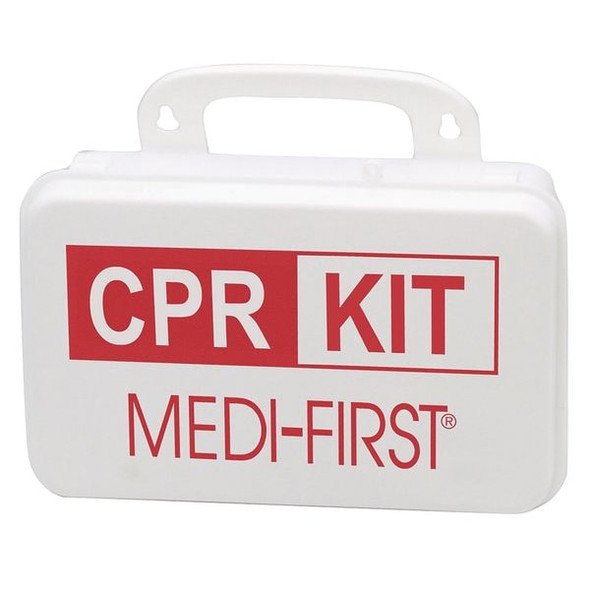 Medi-First CPR Kit, Plastic Box, 14 Components, 10 People Served 35481