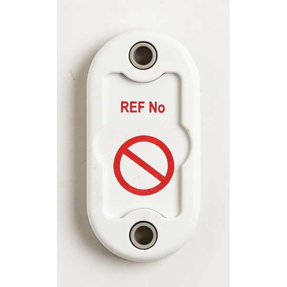 Brady Tag, NanotagTag Holder Kit, Plastic, White, 20 PK NAN-H