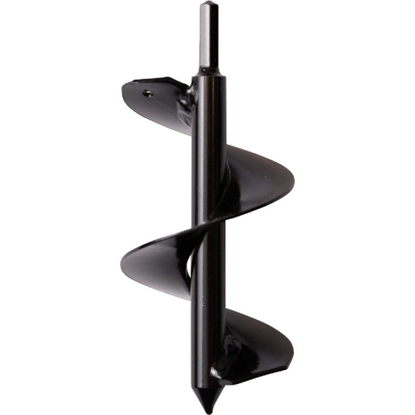 Power Planter 7 In. x 3 In. Black Bulb Planter Garden Auger 307BLACK
