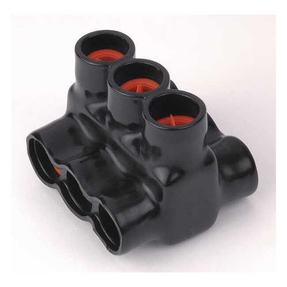 Blackburn MultitapConnector,Alum,Blk,Hex,3Port AMTD350103
