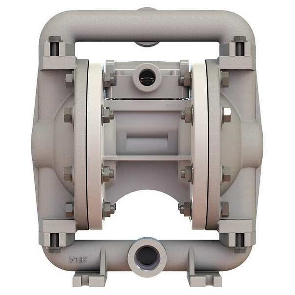 Double Diaphragm Pump, Aluminum, Air Operated, PTFE, 12 GPM