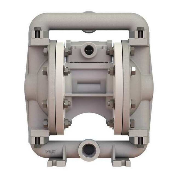 Double Diaphragm Pump, Aluminum, Air Operated, PTFE, 12 GPM