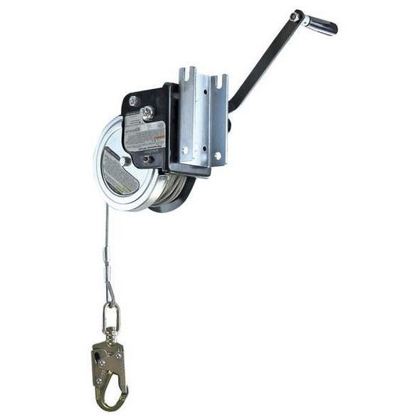 Falltech Personnel Winch,Silver,8 1/2 in H,Manual 7297S