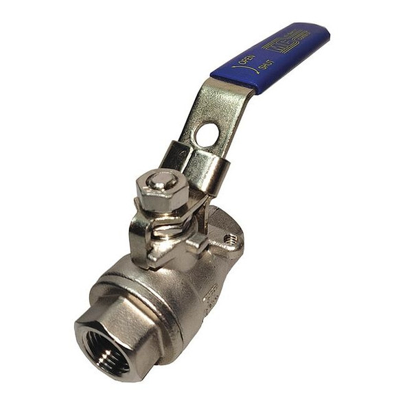 Manufacturer Varies 3/4" FNPT Stainless Steel Ball Valve Inline G-SSV-75