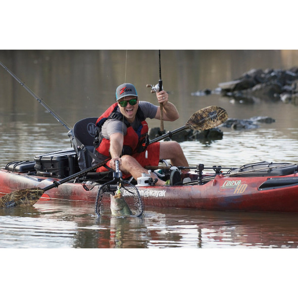 YakAttack Leverage Landing 12 In. x 20 In. Hoop with Foam Extension Fishing Net