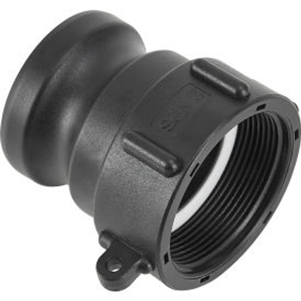 Global Industrial Polypropylene 2"" Female NPS Pipe Thread x 2"" Part A Camlock