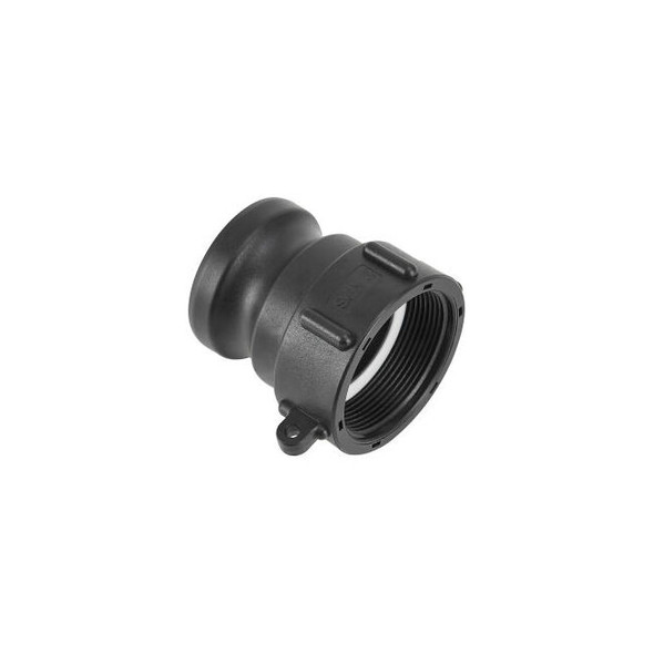 Global Industrial Polypropylene 2"" Female NPS Pipe Thread x 2"" Part A Camlock