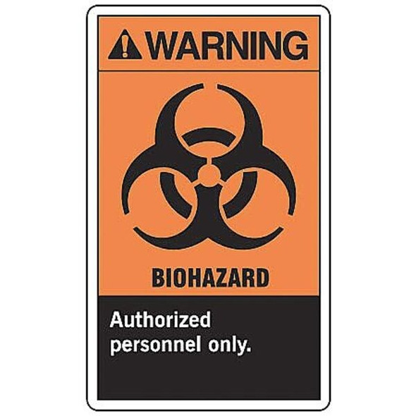 Accuform Safety Label,5 inx3 1/2 in,Vinyl,PK5 LBHZ301VSP