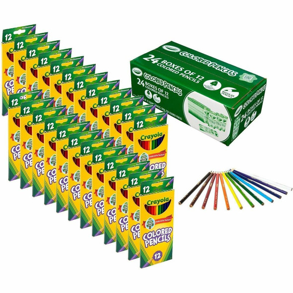 Crayola Bulk Colored Pencils - Multi Lead - 24 / Pack Crayola Bulk Colored Pencils - Multi Lead - 24 / Pack