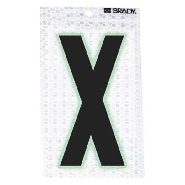 Brady LetterLabel,2-3/8inH,1-1/2inW,PK10 3000-X