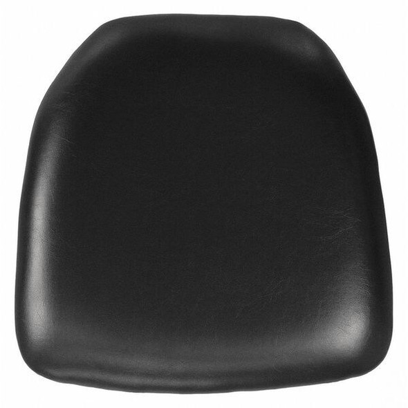 Chiavari Chair Cushion, Black Back, 15.5 W 15-1/2" L 2 H, Vinyl Seat