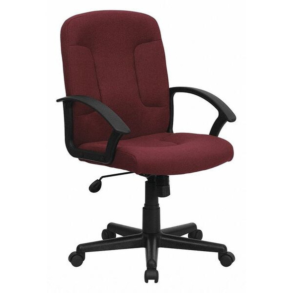 Flash Furniture Burgundy Mid-Back Exec Chair GO-ST-6-BY-GG Flash Furniture Burgundy Mid-Back Exec Chair GO-ST-6-BY-GG