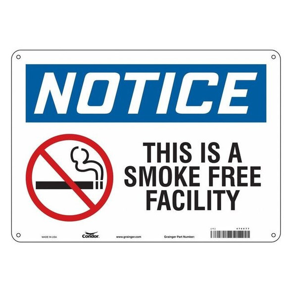 Safety Sign, 10" H, 14 in W,  Horizontal Rectangle, English, 474V77