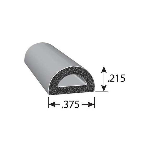Fairchild Seal, EPDM Rubber, Black, 50 ft L RS1009-50