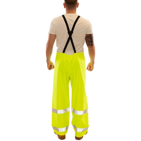 Tingley Rain Bib Overall,Class E,Ylw/Grn,4XL O23122