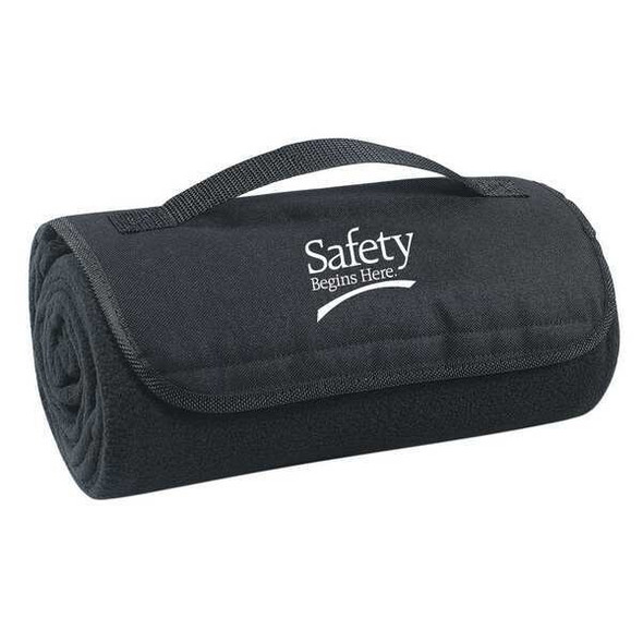 Manufacturer Varies Blanket,Safety Begins Here,48x53in,Black 8DPM3
