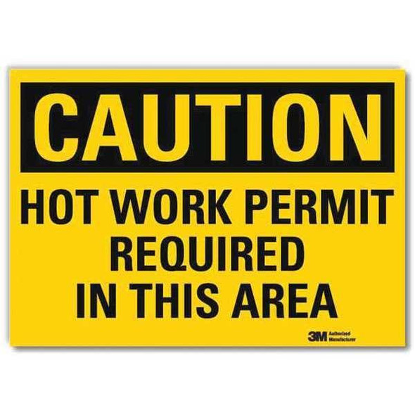 Lyle Caution Sign,10x14in,Reflective Sheeting U4-1434-RD_14X10