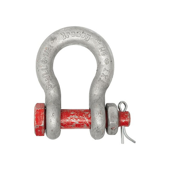 Crosby Anchor Shackle,27,000 lb,Carbon Steel 1019613