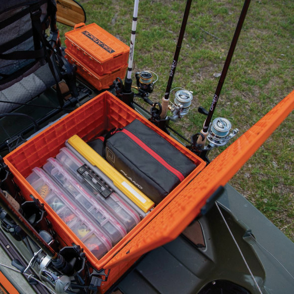 YakAttack BlackPak Pro 16 In. x 16 In. Orange Kayak Fishing Crate YakAttack BlackPak Pro 16 In. x 16 In. Orange Kayak Fishing Crate