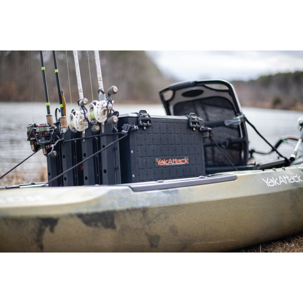 YakAttack BlackPak Pro 16 In. x 16 In. Black Kayak Fishing Crate BLP-PRO-16x16 708515