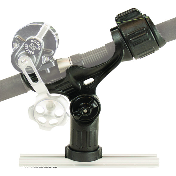 YakAttack Omega Rod Holder with Track Mounted LockNLoad Mounting System RHM-1001 708781