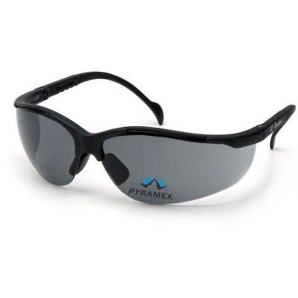 Pyramex  Venture Ii Bifocal Safety Glasses - Gray Lens - +2.0 Lens