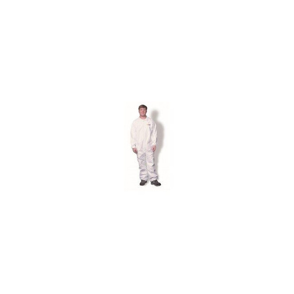 Clean All Products TY120SWH - XL Clean All Products White Microporous Coveralls, Zipper Front, XLarge 1 Each