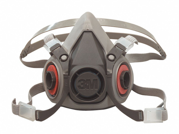3M Half Facepiece Reusable Respirator 6100, Respiratory Protection, Small (Pack of 1)