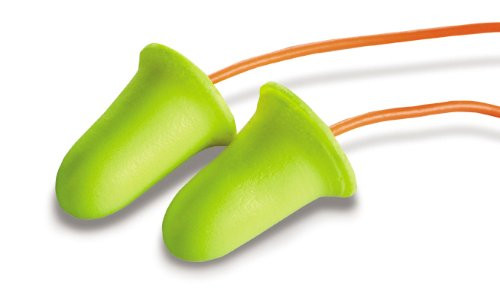 3M E-A-Rsoft FX Corded Earplugs, Hearing Conservation 312-1260 in Poly Bag