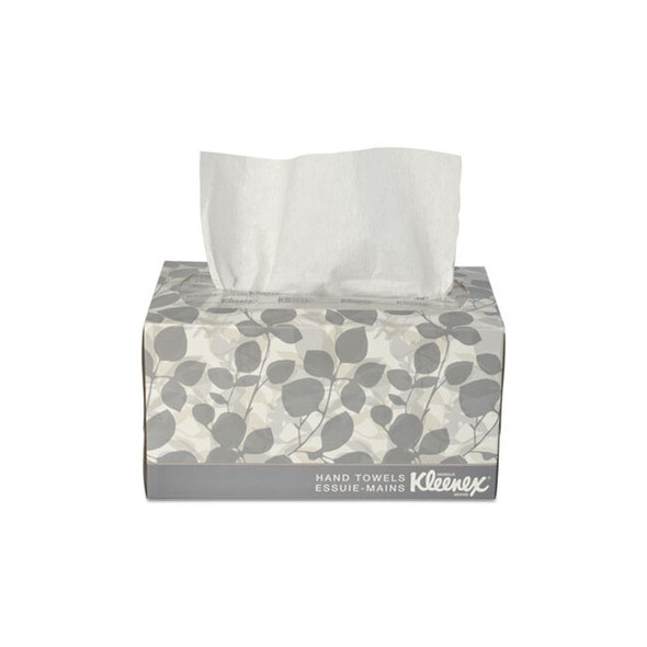 Kimberly Clark 01701 Kleenex Luxury Hand Towels in a Pop-Up Box, White, (1 Individual Box of 120 Sheets)