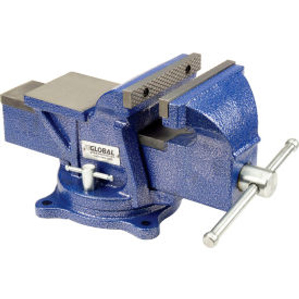 Global Industrial 6"" Jaw Width 3"" Throat Depth General Purpose Bench Vise W/ S