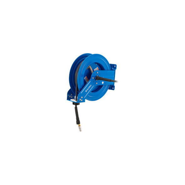 Global Industrial Spring Retractable Steel Hose Reel w/ 1/2"" x 50'L Hose 300 PS