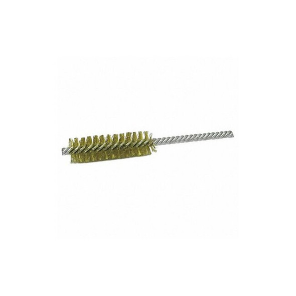 Weiler Single Spiral Tube Wire Brush, Brass, 1/2, PK10 93851