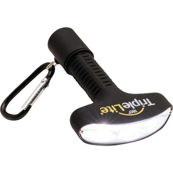 TripleLite 50 Lm. Black 180 Deg Mini LED Flashlight with Carabiner TL050-PSB-01 502765