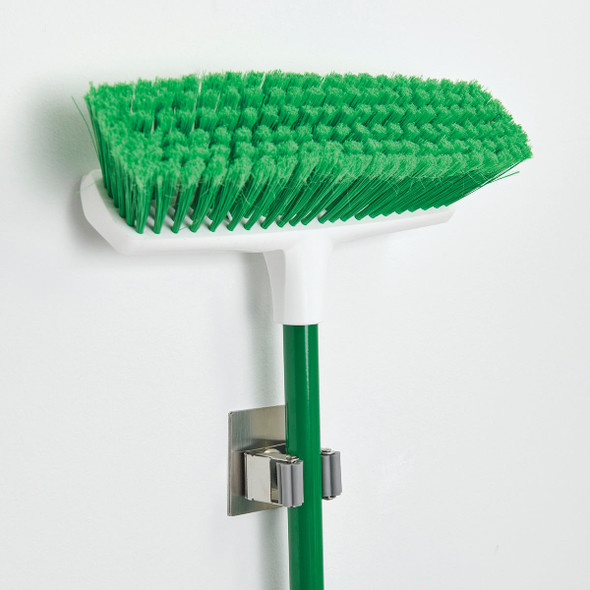 Wrap-It Storage Broom-Mate Stainless Steel Adhesive Broom Holder Hook 500-BM-SS 228340