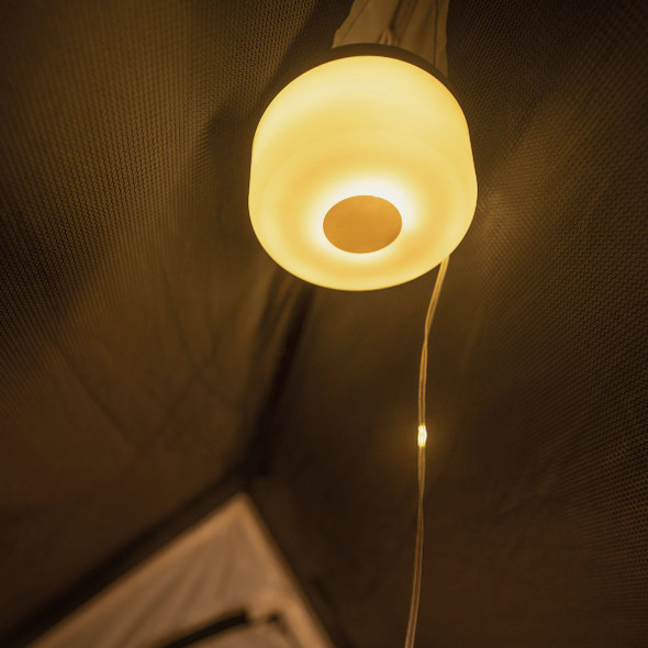 Brightz Hangable Rechargeable Warm White LED Reel Lantern String Light A5558